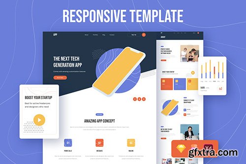 App Responsive Template