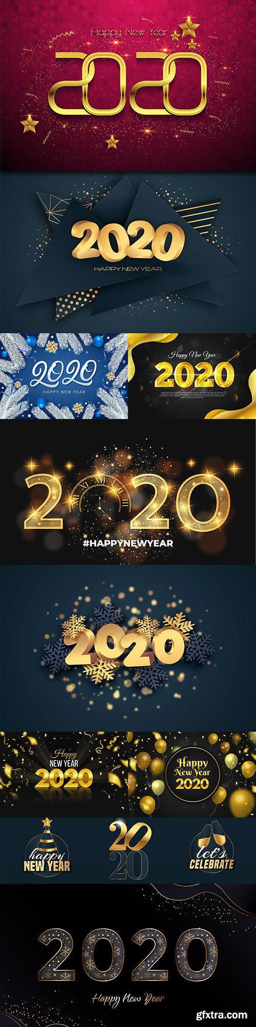 New Year and Christmas 2020 decorative inscriptions 15