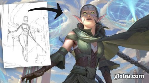 ArtStation – Making Nissa Painting Process