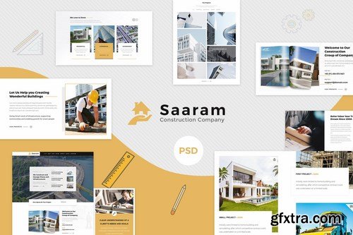 Saaram Construction PSD Template