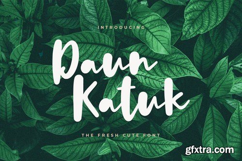 Daun Katuk - The Fresh Cute Font