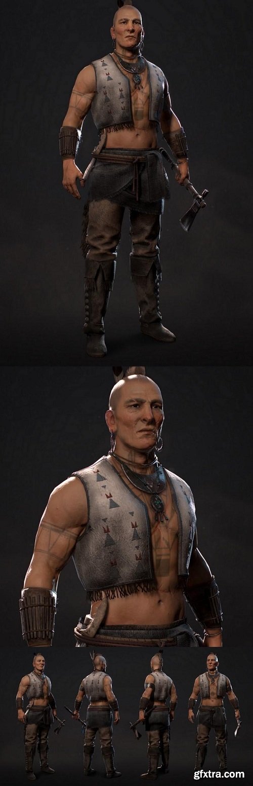 Native American NPC 3d model