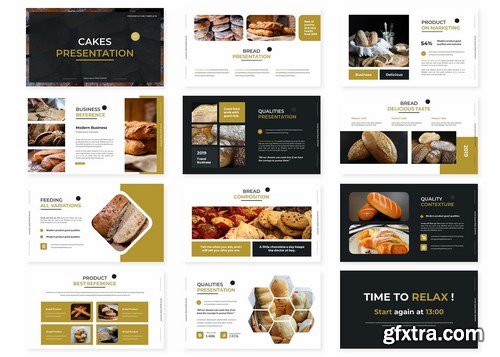 Cakes - Powerpoint Google Slides and Keynote Templates