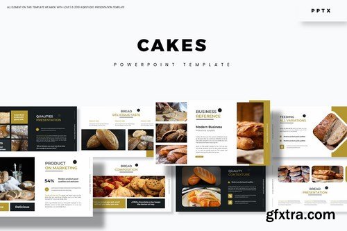 Cakes - Powerpoint Google Slides and Keynote Templates