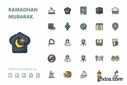 Ramadhan Mubarak Icons Pack