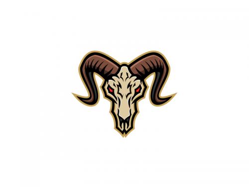 Bighorn Sheep Skull Mascot - bighorn-sheep-skull-mascot-4f04ccd7-5343-4730-939c-af3cd06eae8f