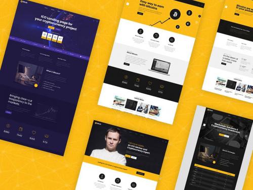 Bitcoin - ICO and Cryptocurrency PSD Template - bitcoin-ico-and-cryptocurrency-psd-template