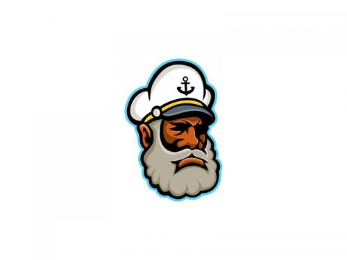 Black Sea Captain or Skipper Mascot - black-sea-captain-or-skipper-mascot