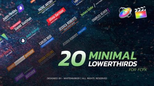 Videohive - FCPX Minimal Lower Thirds Pack