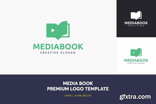 Media Book Logo Template