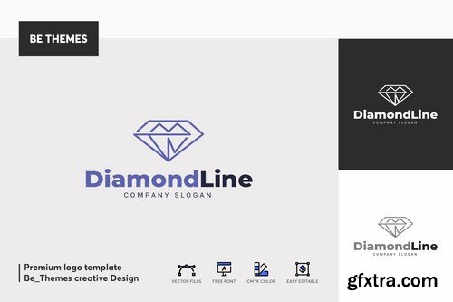 Diamond Line Logo Template