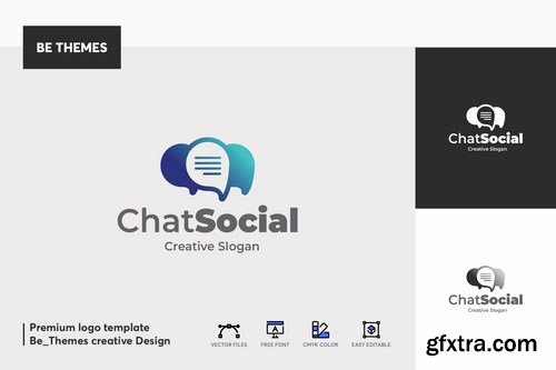 Chat Social Logo Template