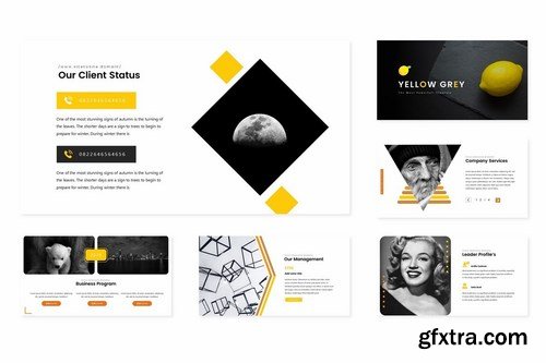 Yelow Grey - Powerpoint Google Slides and Keynote Templates