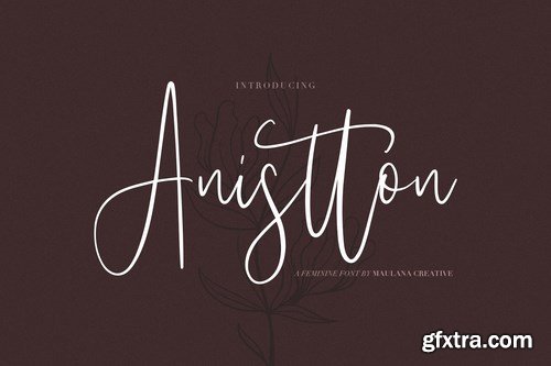 Anistton - Feminine Font