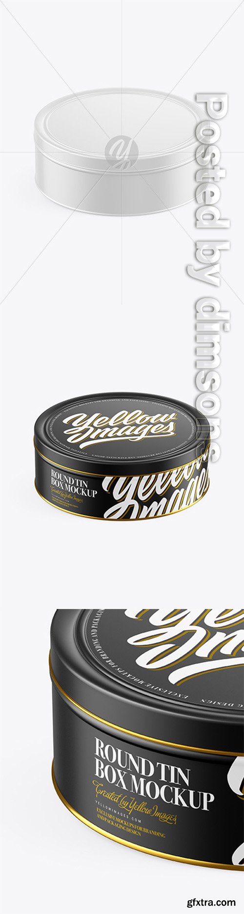 Matte Round Tin Box Mockup (High-Angle Shot) 50441