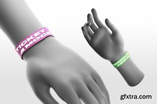 Wristband Ticket Mockups