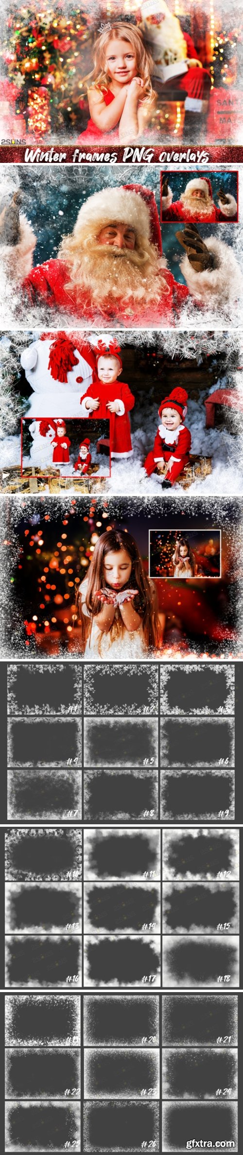 Photoshop Overlays Christmas Frames 2250943