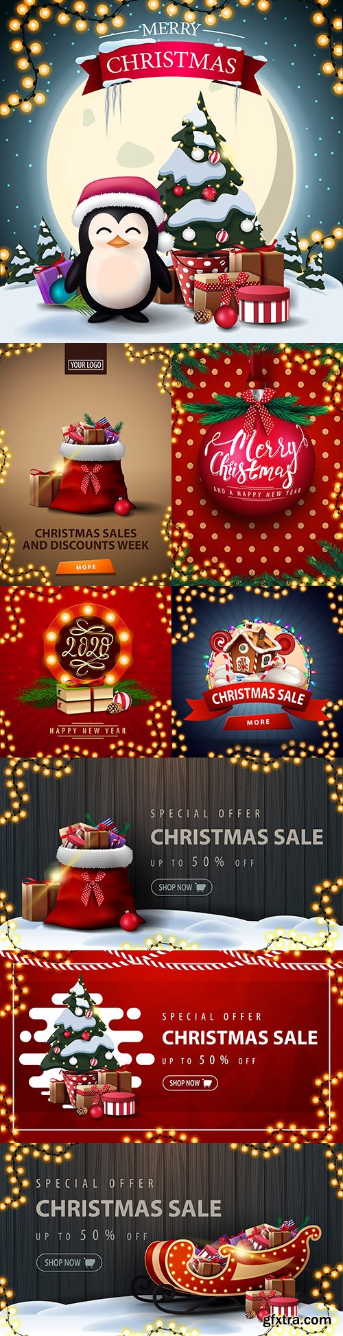 Christmas holidays special sale decoration illustration