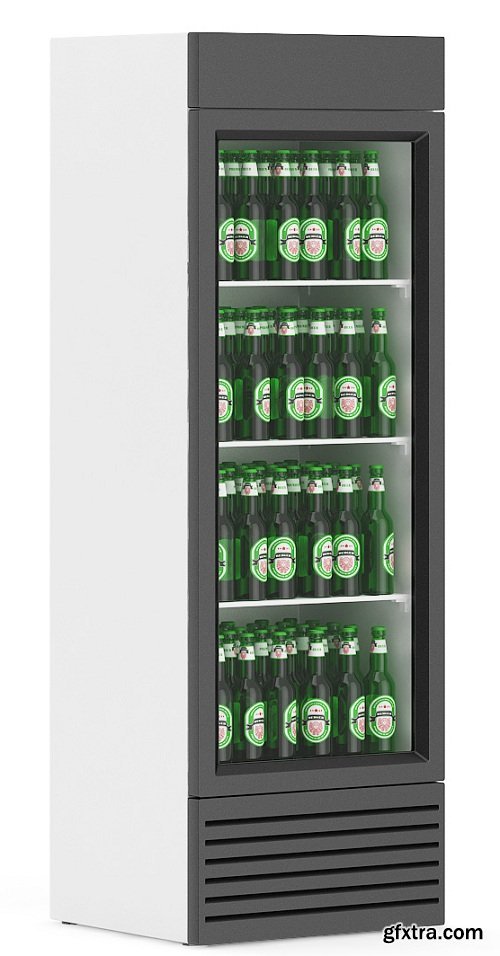 Market Refrigerator – Beer 3d Model