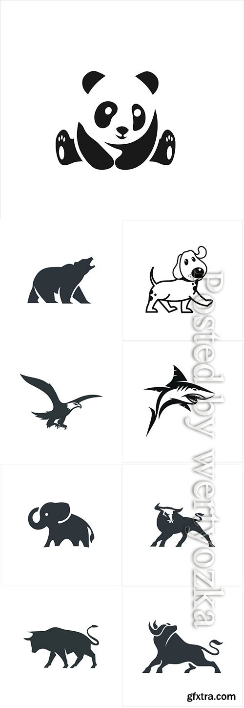 Animal logo in vector