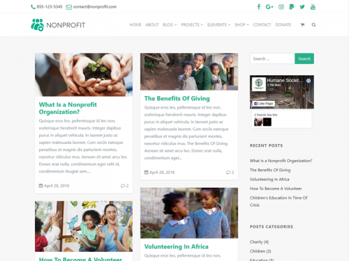 Blog Masonry Right Sidebar Page - Nonprofit WordPress - blog-masonry-right-sidebar-page-nonprofit-wordpress