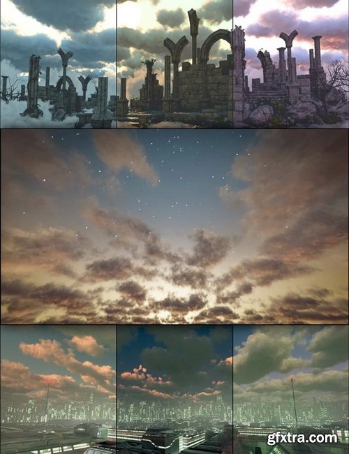 Daz3D - Cloudscape Creator - Bare Sky HDRIs for Iray