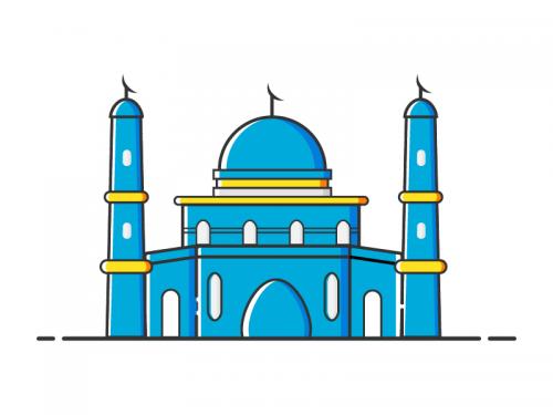 Blue Mosque Illustration - blue-mosque-illustration