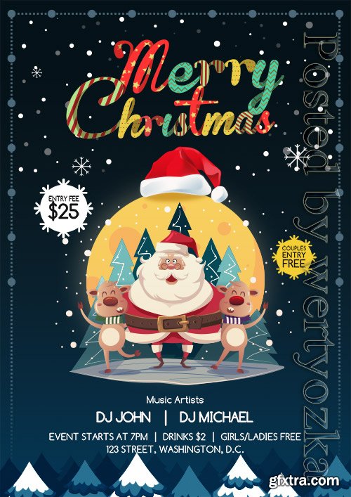 Christmas Party 3 - Premium flyer psd template