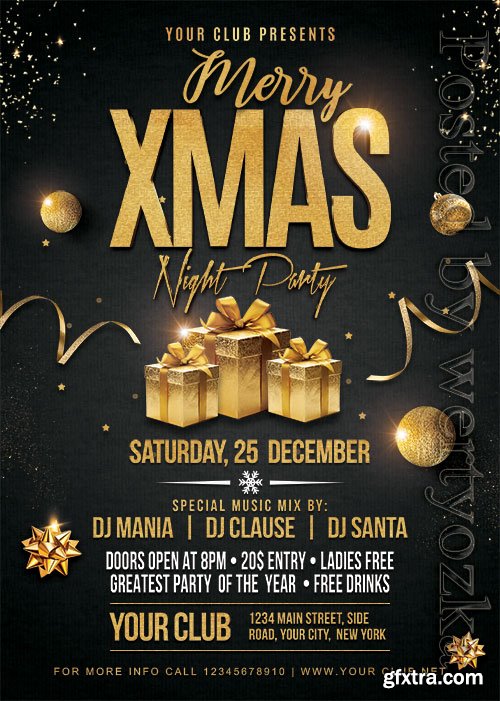 Christmas Party 2 - Premium flyer psd template