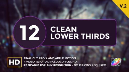 Videohive - Clean Lower Thirds For Final Cut Pro X