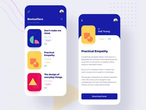 Book store app - book-app-design-concept