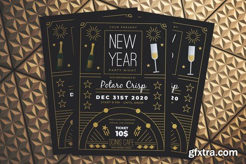 New Year Party Night Flyer