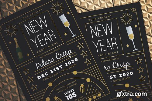 New Year Party Night Flyer