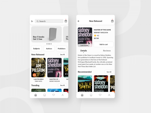 Book Store App UI Concept - book-store-app-ui-concept