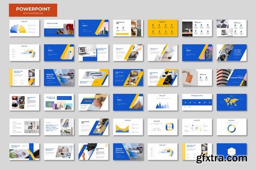 Blue Orange Powerpoint Google Slides and Keynote Templates