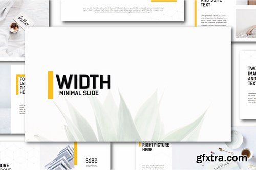 Width Minimal Powerpoint Google Slides and Keynote Templates