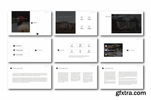 Quantities Powerpoint Google Slides and Keynote Templates