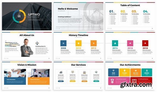 UpTwo - Business Plan Powerpoint Template