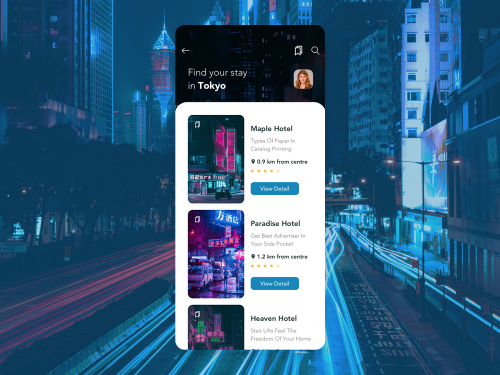 Booking Hotel Mobile App concept - booking-hotel-mobile-app-concept