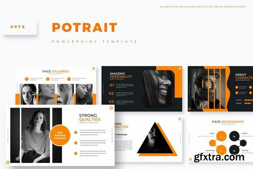 Potrait - Powerpoint Google Slides and Keynote Templates