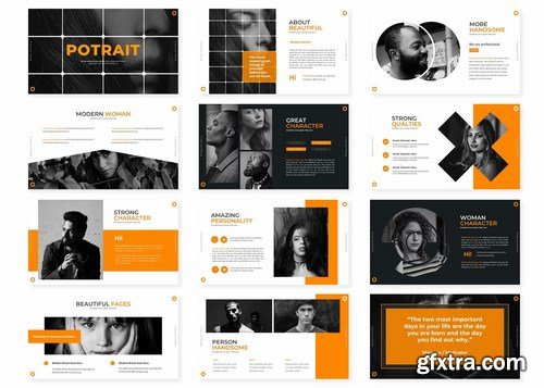 Potrait - Powerpoint Google Slides and Keynote Templates