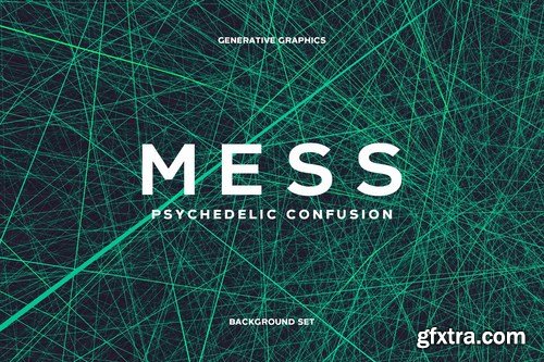 Psychedelic Mess Background Set