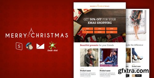 ThemeForest - XMAS v1.0 - E-commerce Responsive Email Template with MailChimp Editor, StampReady & Online Builder - 25249341