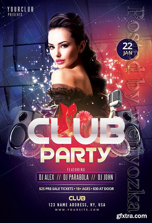 Club party - Premium flyer psd template