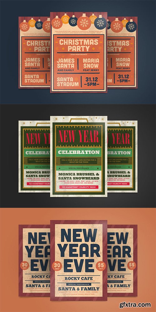 New Year Flyer and Christmas