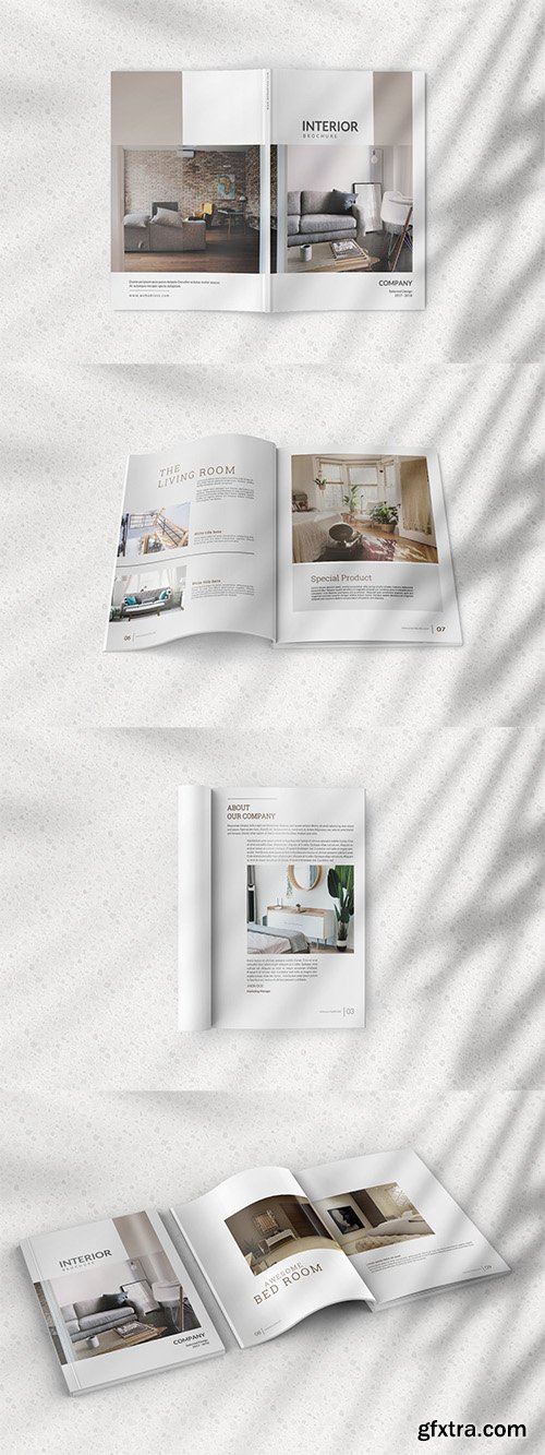 Magazine Mockup with Realistic Natural Shadow