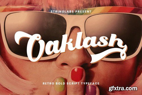 CM - Oaklash - Retro Bold Script Font 4390472