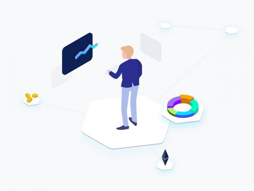 Business Cryptocurrency Isometric Graphic - business-cryptocurrency-isometric-graphic