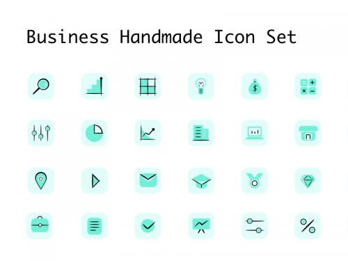 Business Handmade Icon Set - business-handmade-icon-set