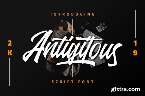 Antigitous - Script Font